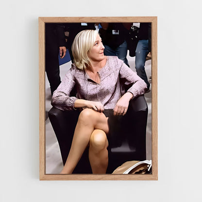 ap-marine le pen-11 cadre Bois clair