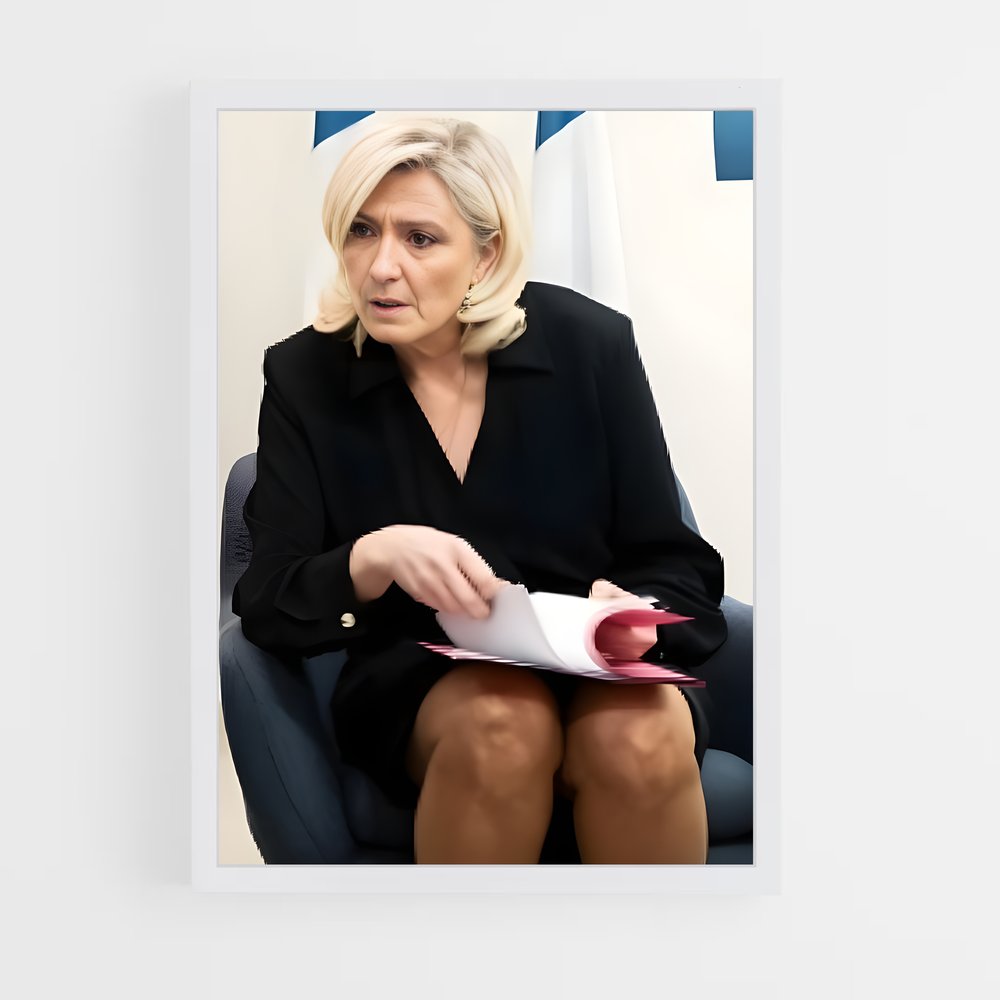 ap-marine le pen-12 cadre Blanc