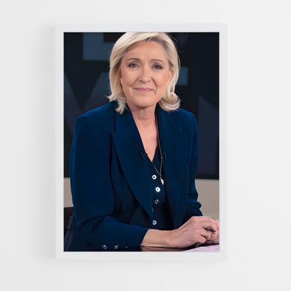 ap-marine le pen-4 cadre Blanc