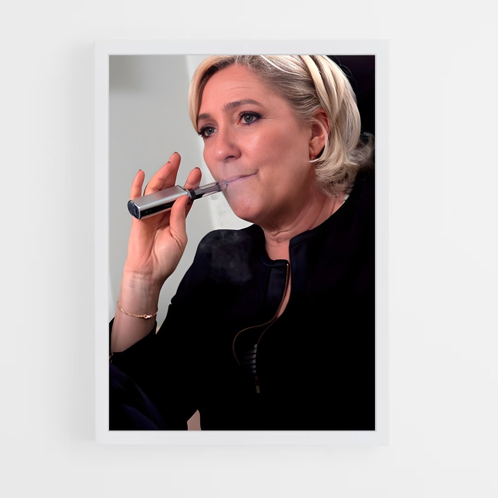 ap-marine le pen-5 cadre Blanc