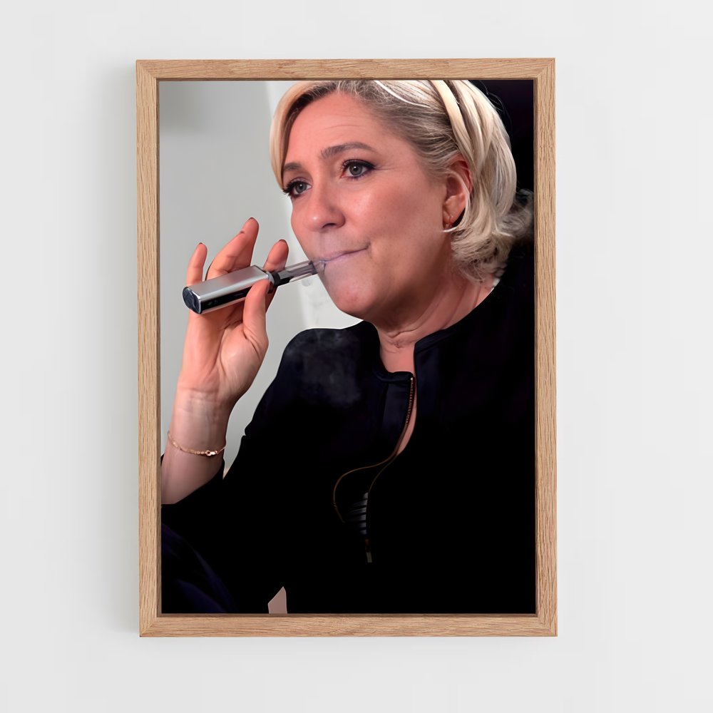 ap-marine le pen-5 cadre Bois clair