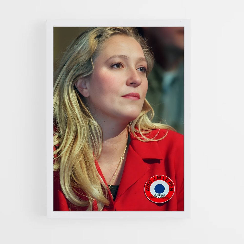 ap-marine le pen-8 cadre Blanc
