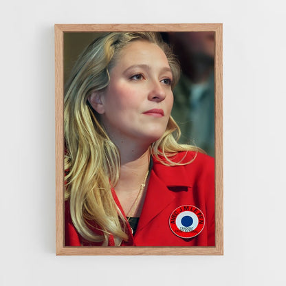 ap-marine le pen-8 cadre Bois clair