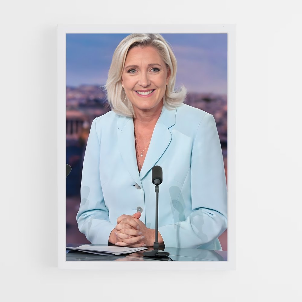 ap-marine le pen-9 cadre Blanc