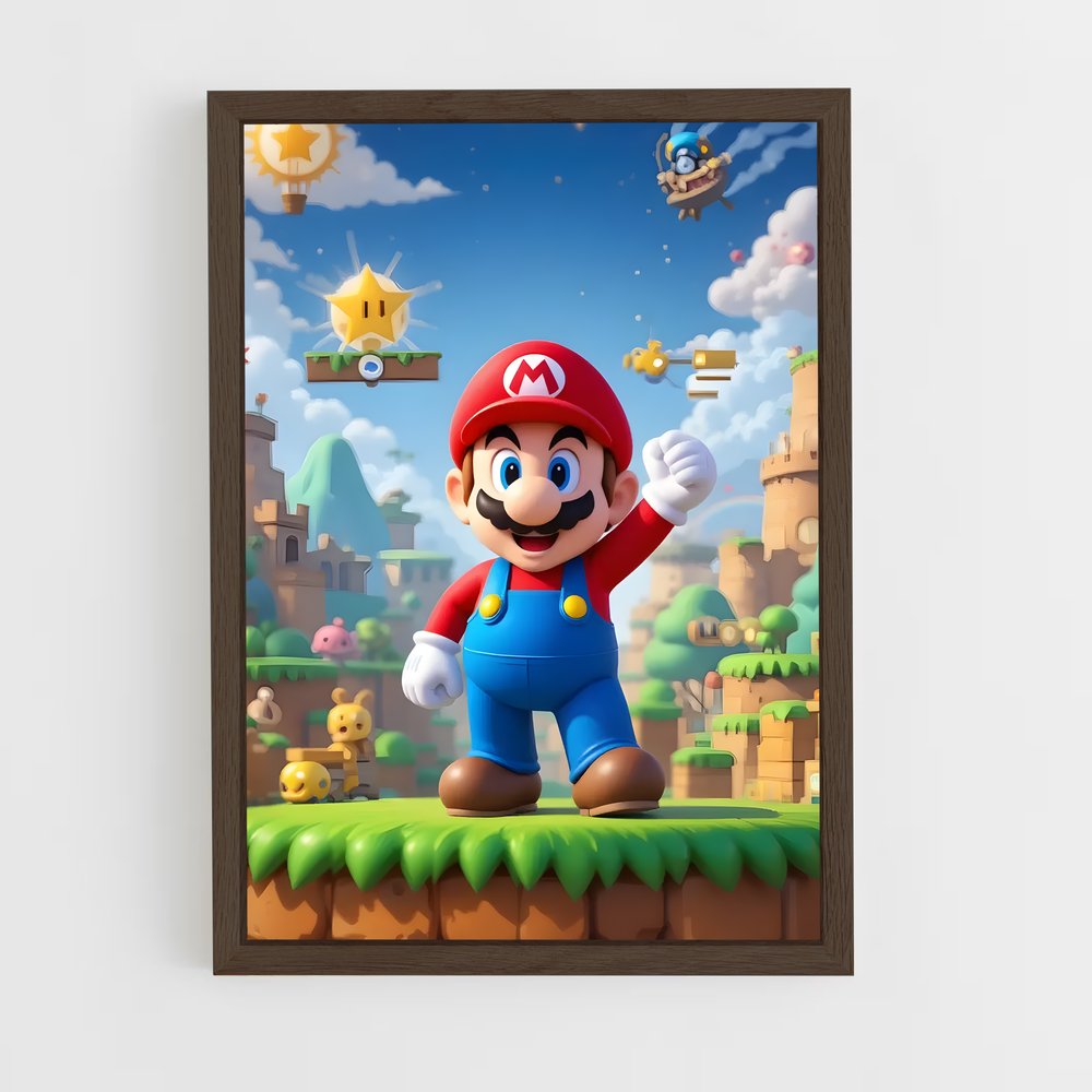 ap-mario-3 cadre Bois foncé