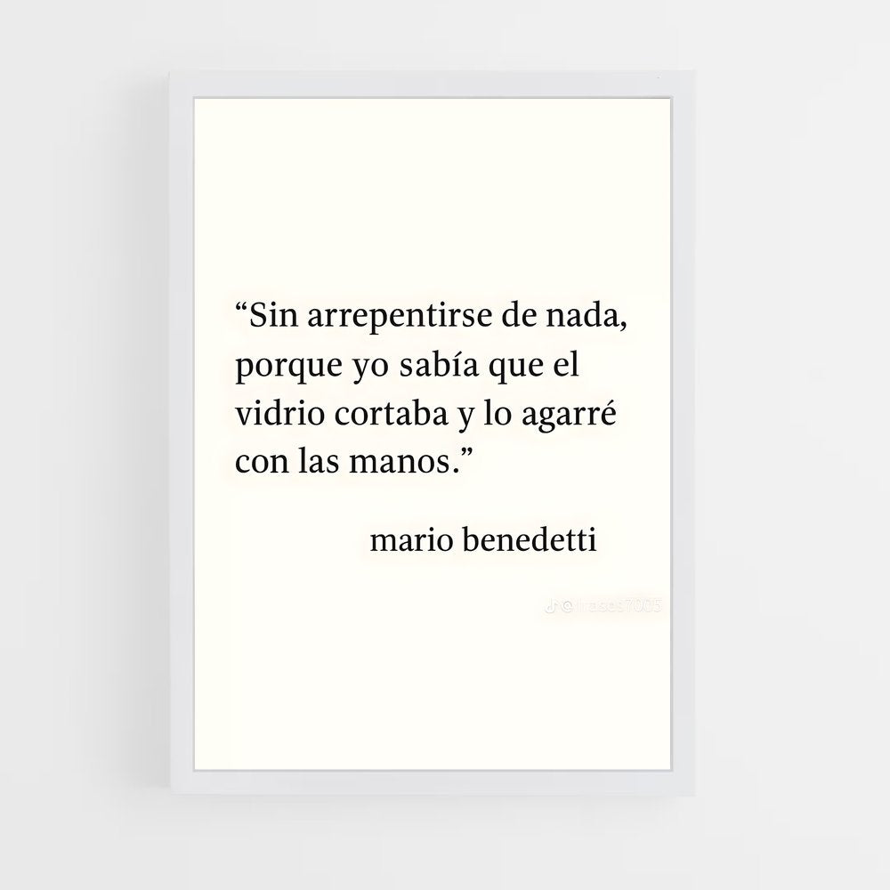 ap-mario benedetti-4 cadre Blanc