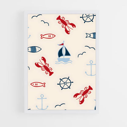 ap-maritime motifs-3 cadre Blanc