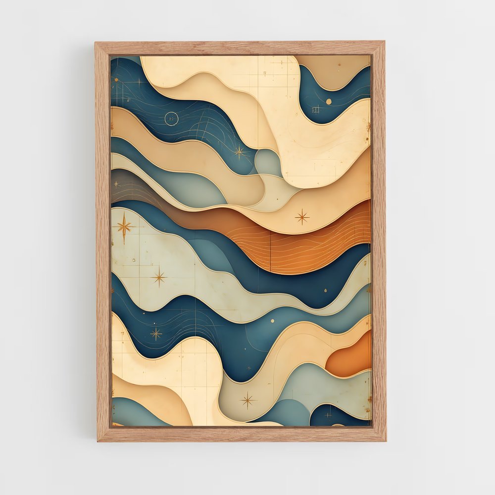 ap-maritime motifs-4 cadre Bois clair