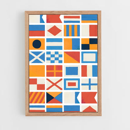 ap-maritime motifs-5 cadre Bois clair