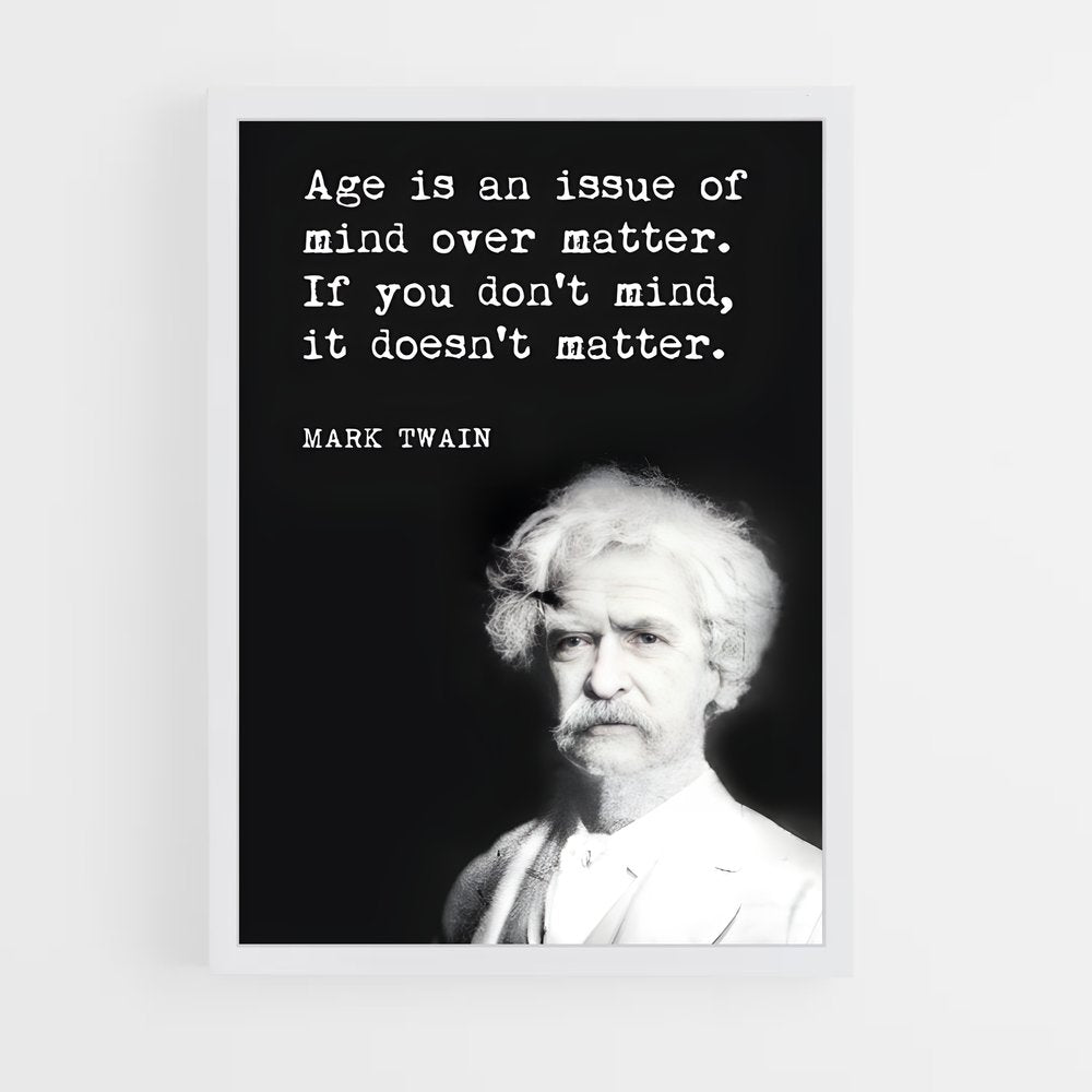 ap-mark twain-1 cadre Blanc