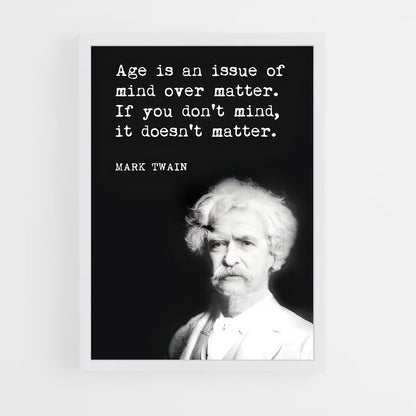 ap-mark twain-1 cadre Blanc