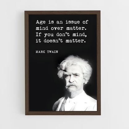 ap-mark twain-1 cadre Bois foncé