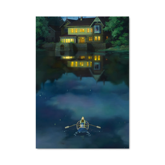 Poster Pagaie au Crépuscule