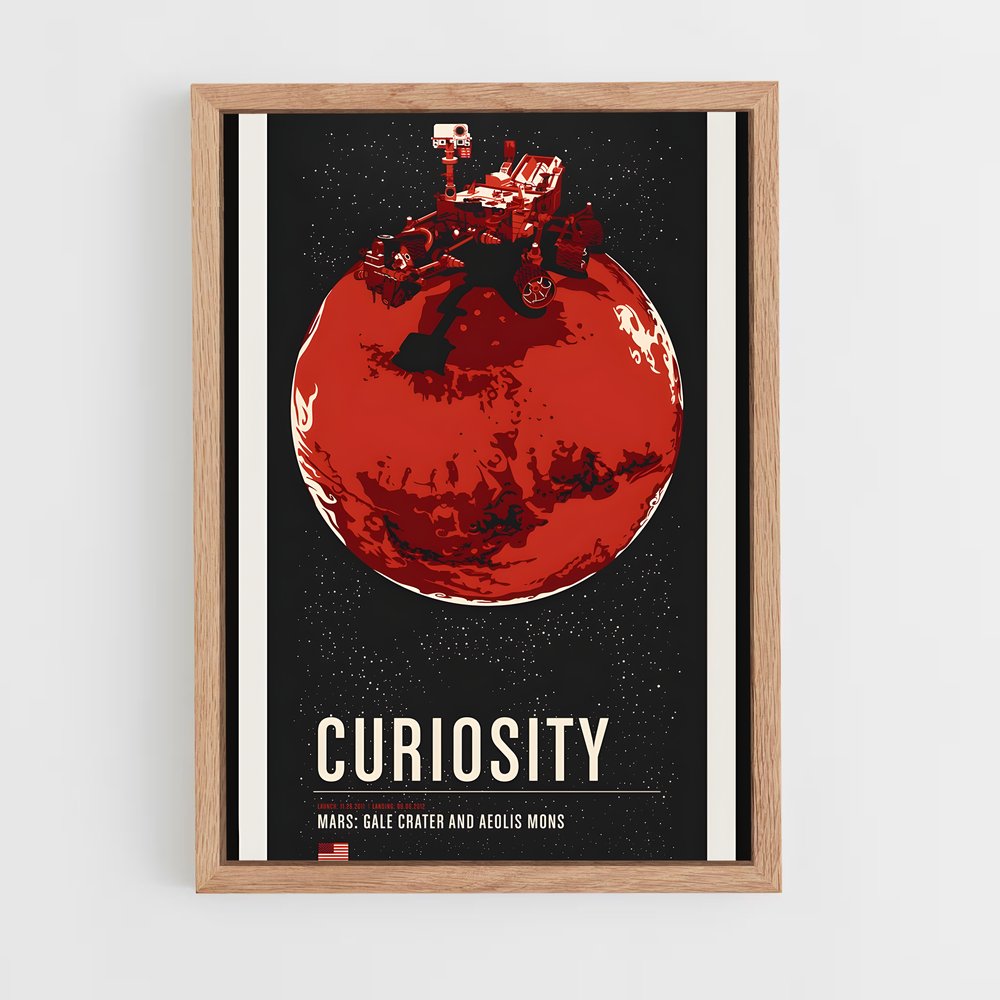 ap-mars rover curiosity-2 cadre Bois clair
