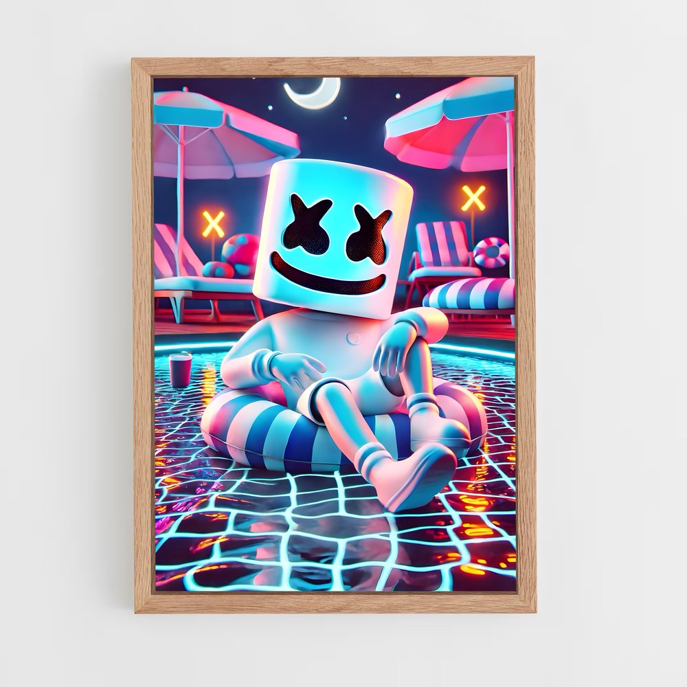 ap-marshmello-12 cadre Bois clair