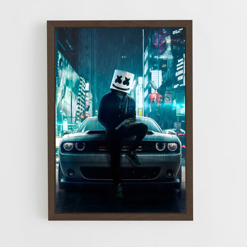 ap-marshmello-2 cadre Bois foncé