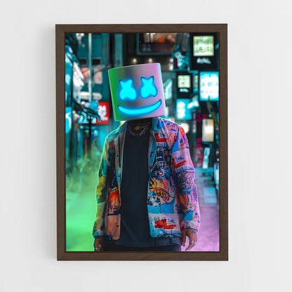 ap-marshmello-7 cadre Bois foncé