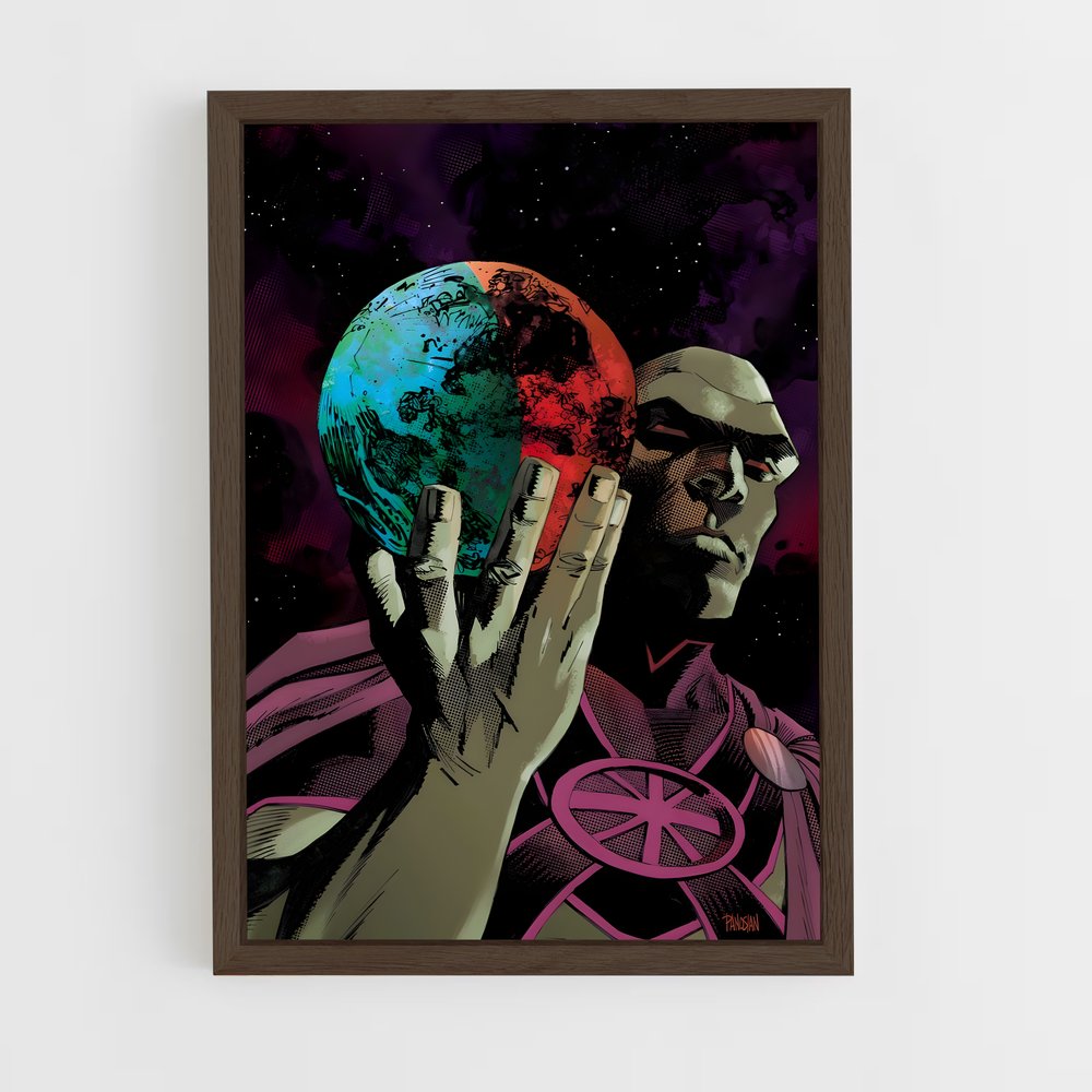 ap-martian manhunter-4 cadre Bois foncé