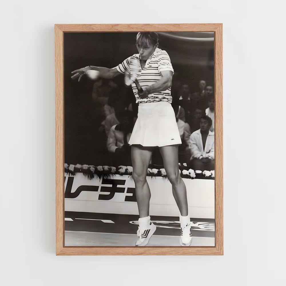 ap-martina navratilova-4 cadre Bois clair