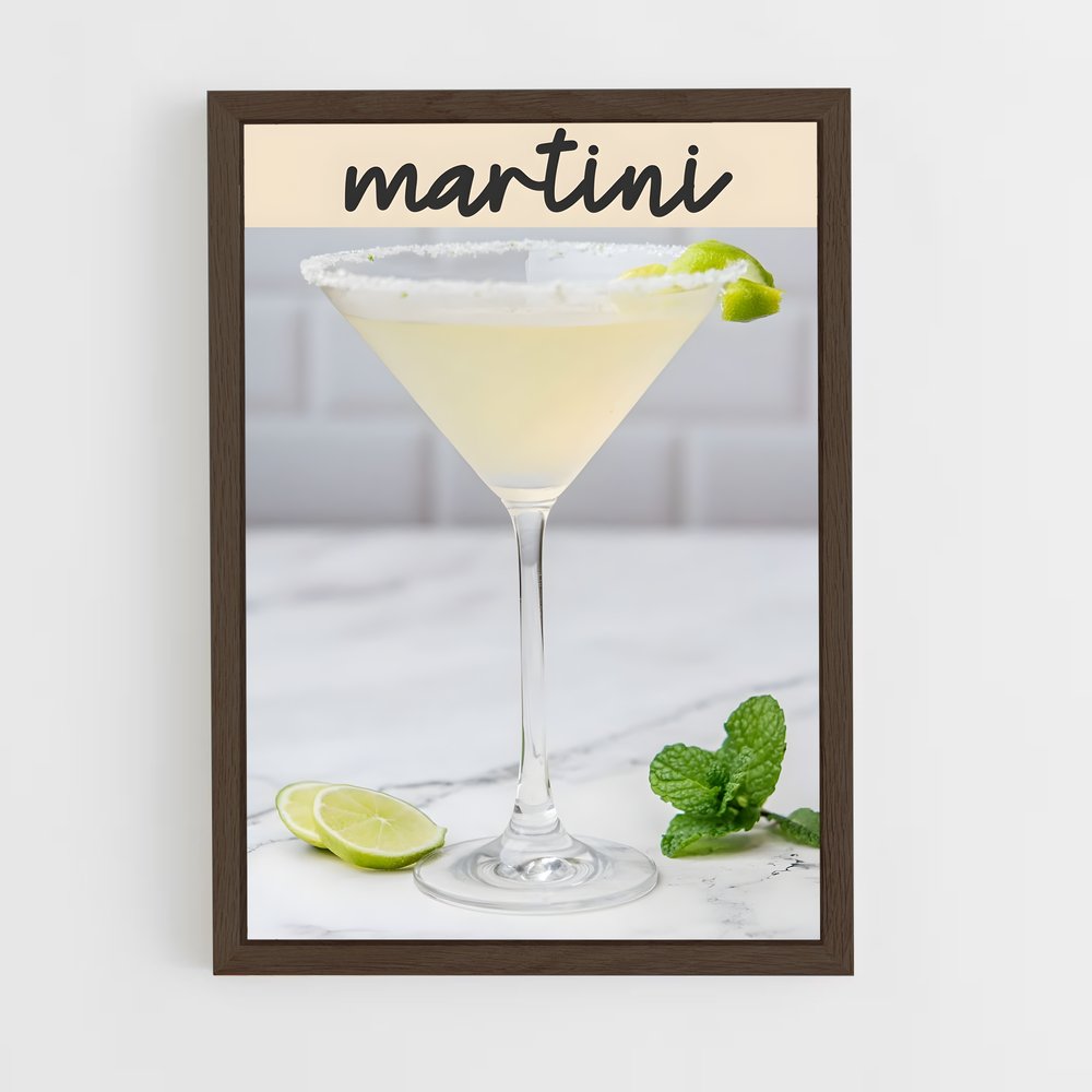 ap-martini-3 cadre Bois foncé