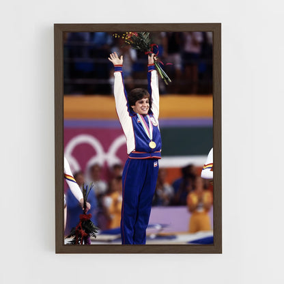 ap-mary lou retton-9 cadre Bois foncé
