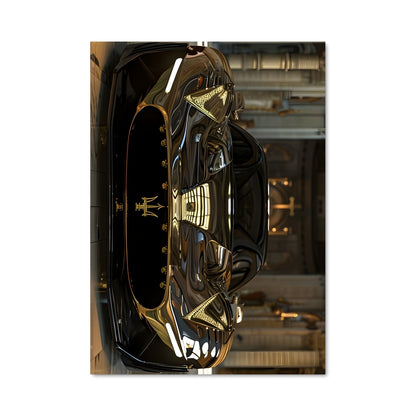 Poster Horloge Maserati