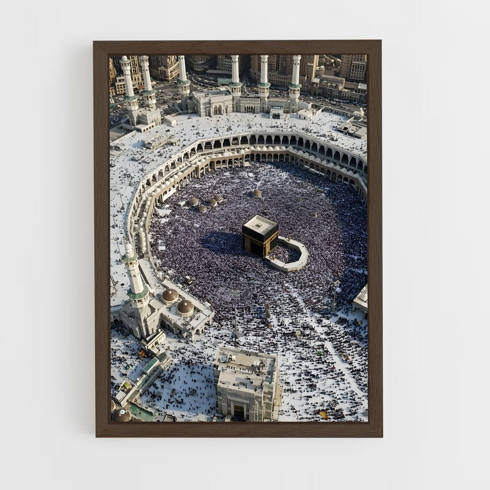 ap-masjid al haram-4 cadre Bois foncé
