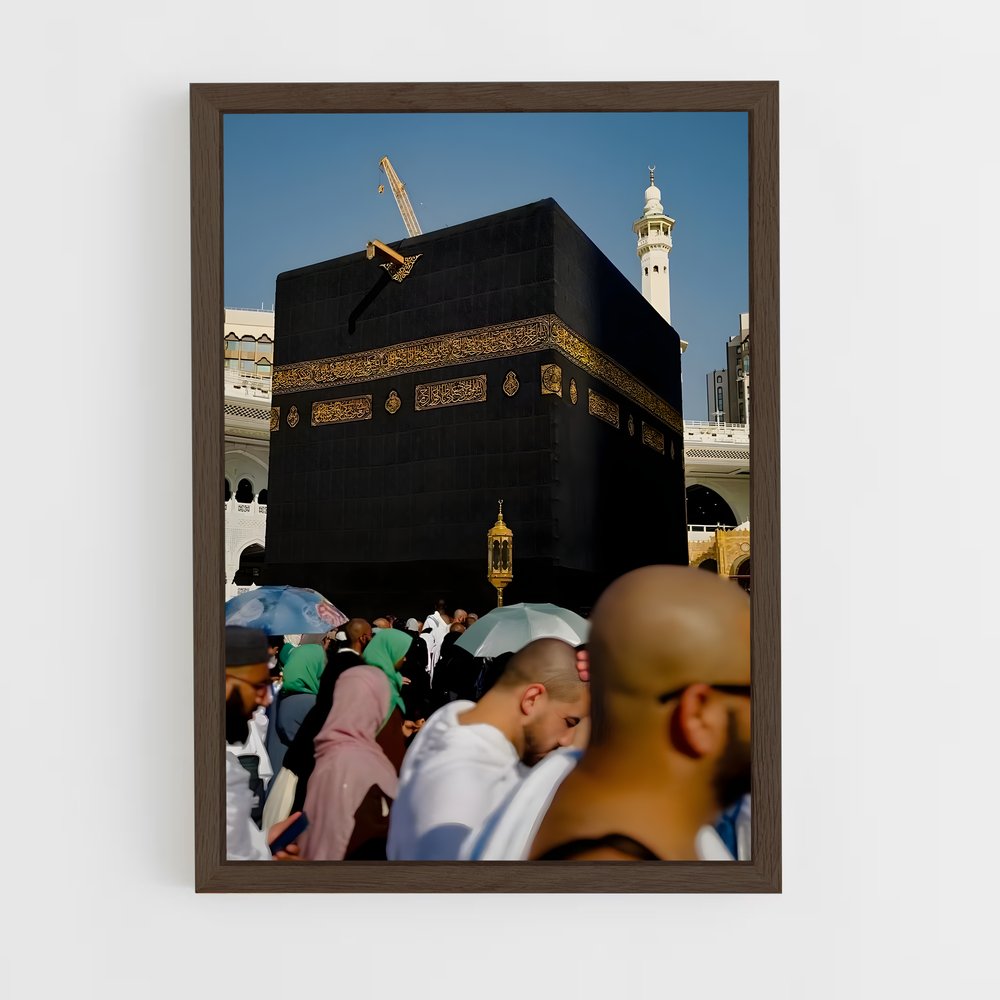 ap-masjid al haram-8 cadre Bois foncé