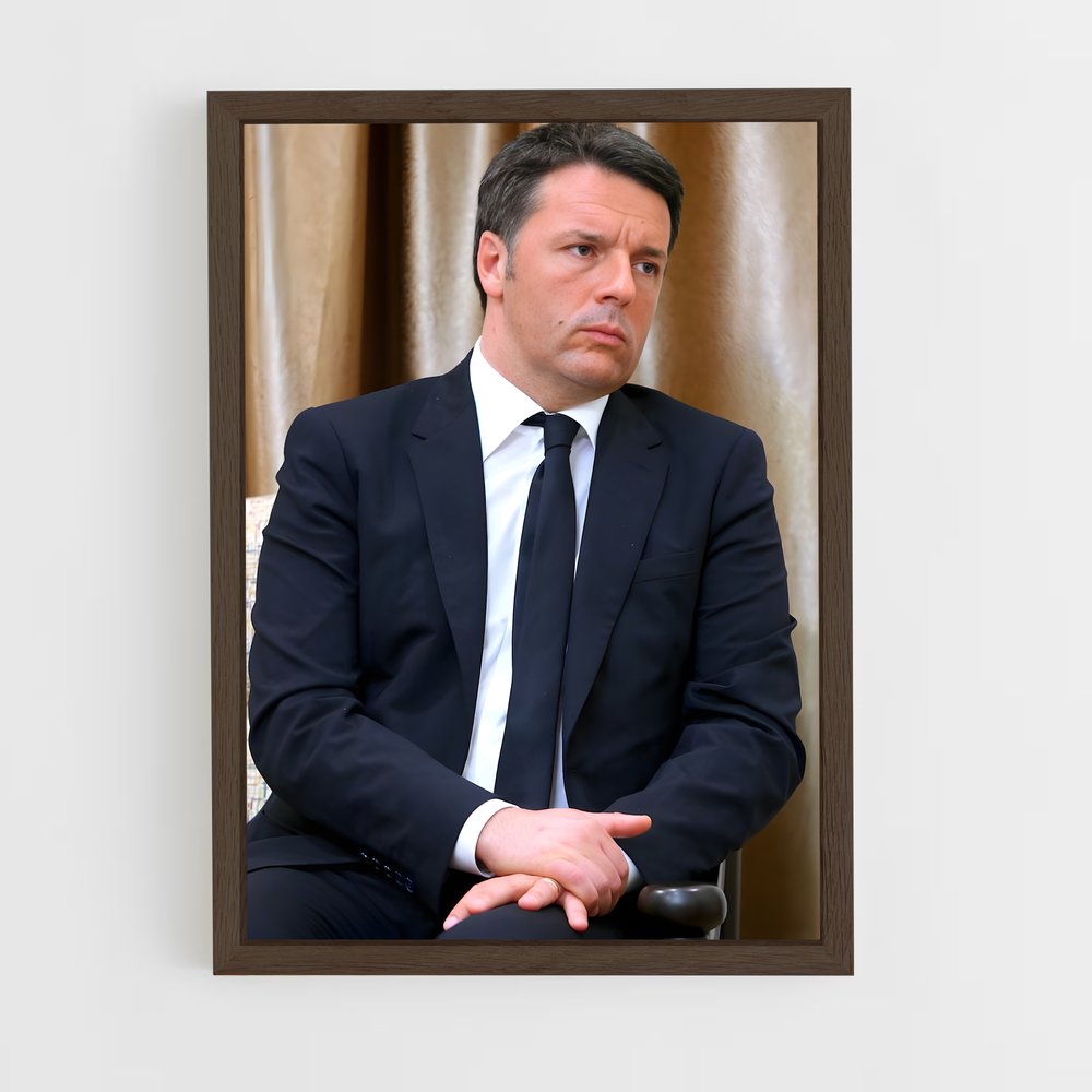 ap-matteo renzi-2 cadre Bois foncé