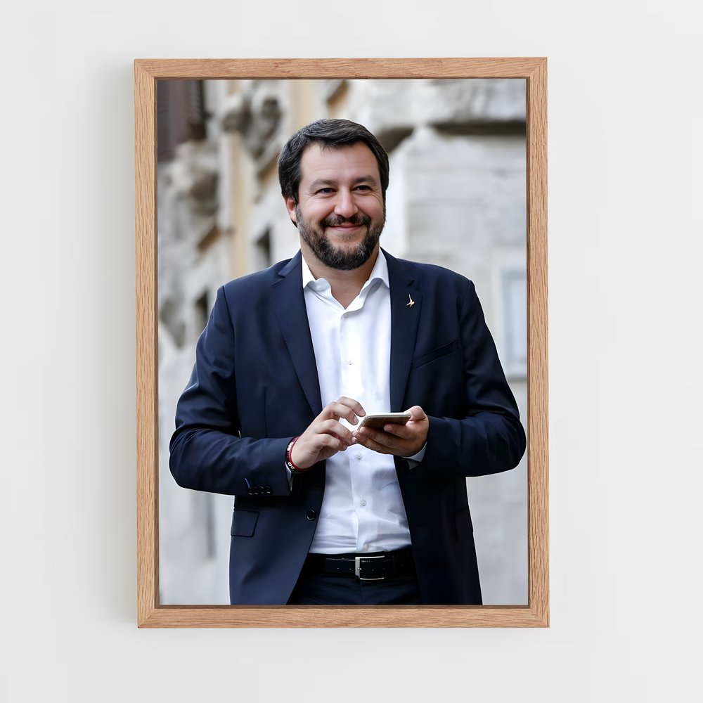 ap-matteo salvini-2 cadre Bois clair