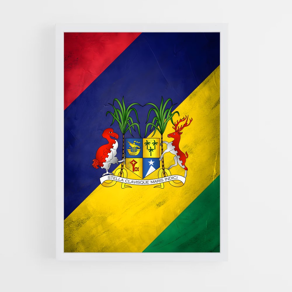 ap-mauritius flag-3 cadre Blanc