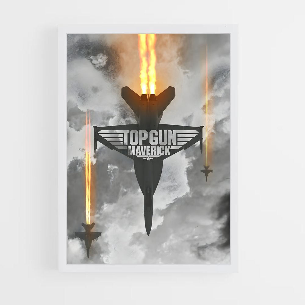 ap-maverick top gun-4 cadre Blanc