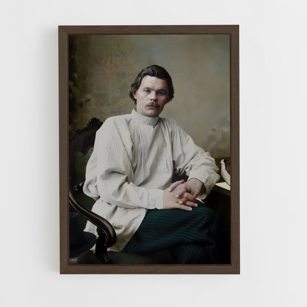 ap-maxim gorky-2 cadre Bois foncé