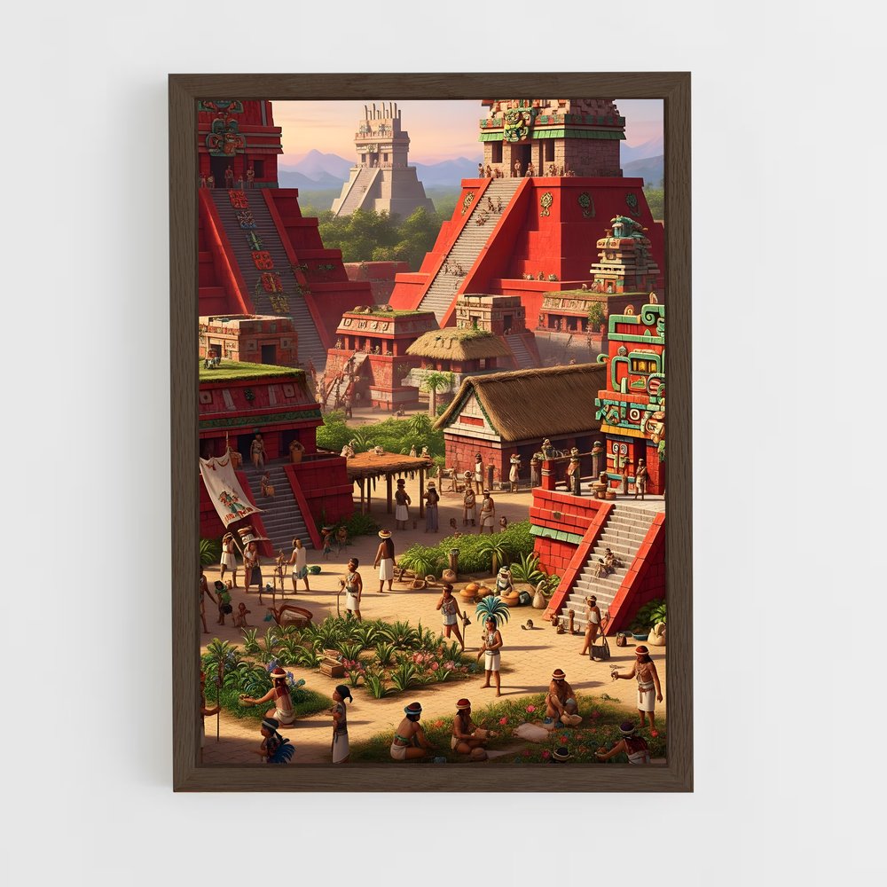 ap-maya civilization-1 cadre Bois foncé