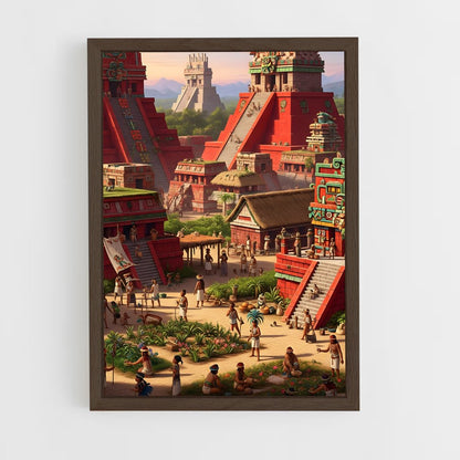 ap-maya civilization-1 cadre Bois foncé