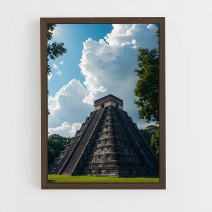 ap-mayan pyramid-1 cadre Bois foncé