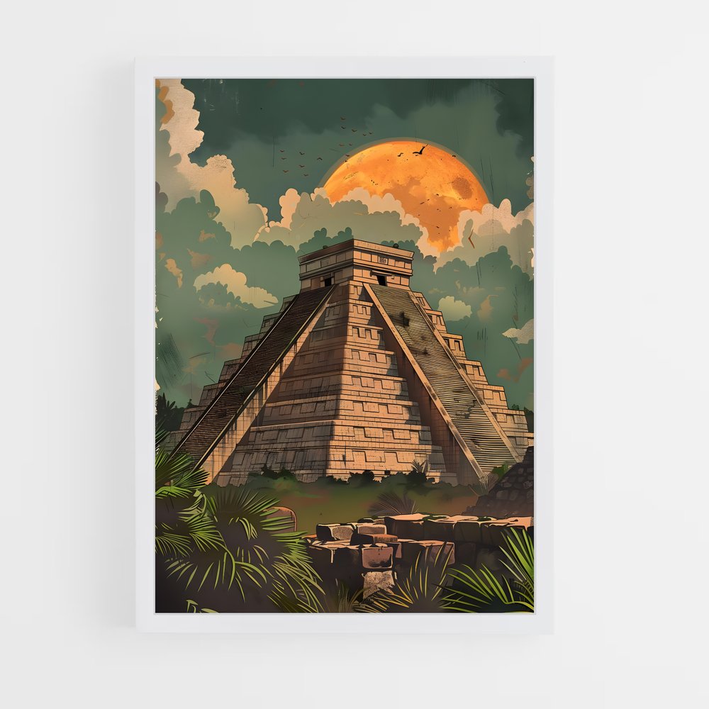 ap-mayan pyramid-2 cadre Blanc