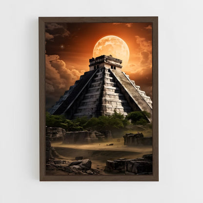 ap-mayan pyramid-3 cadre Bois foncé