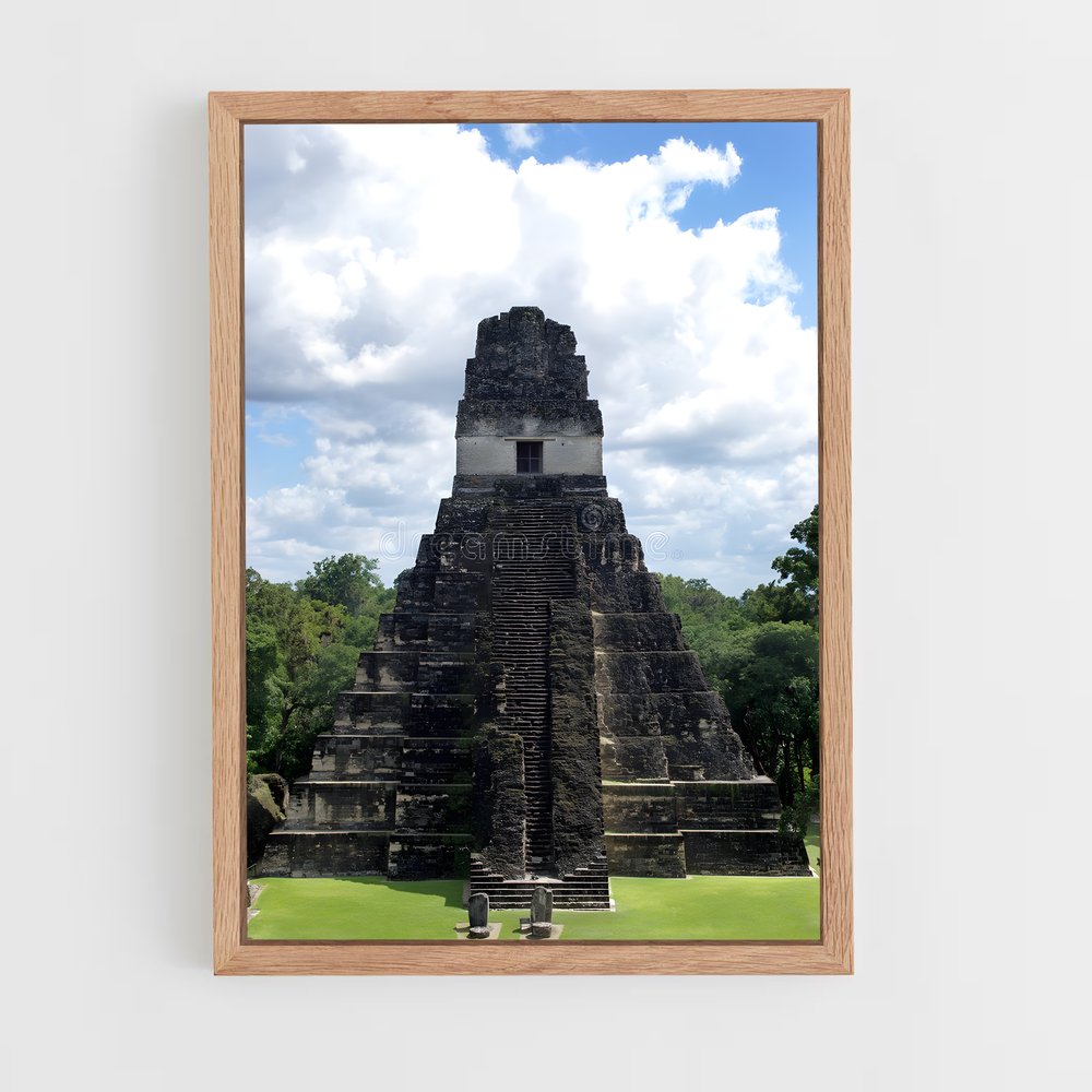 ap-mayan pyramid-7 cadre Bois clair