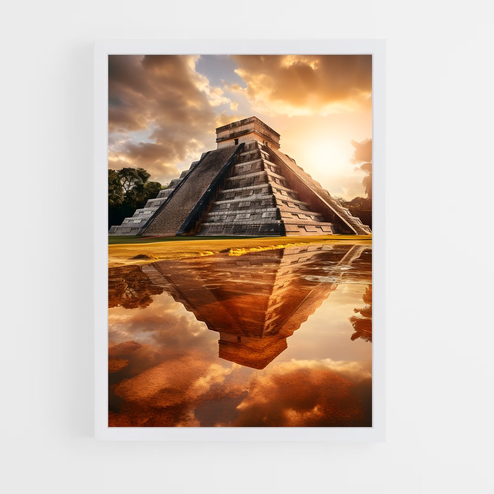 ap-mayan pyramid-8 cadre Blanc