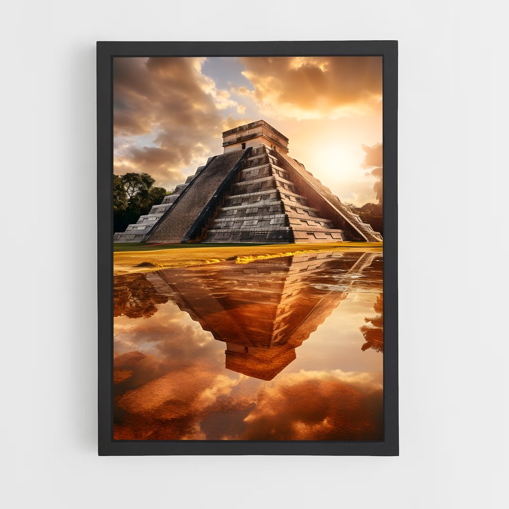 ap-mayan pyramid-8 cadre Noir