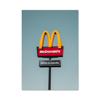 Poster McDonald's: L'Ouverture Américaine