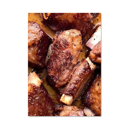 Poster Poulet à la Poêle