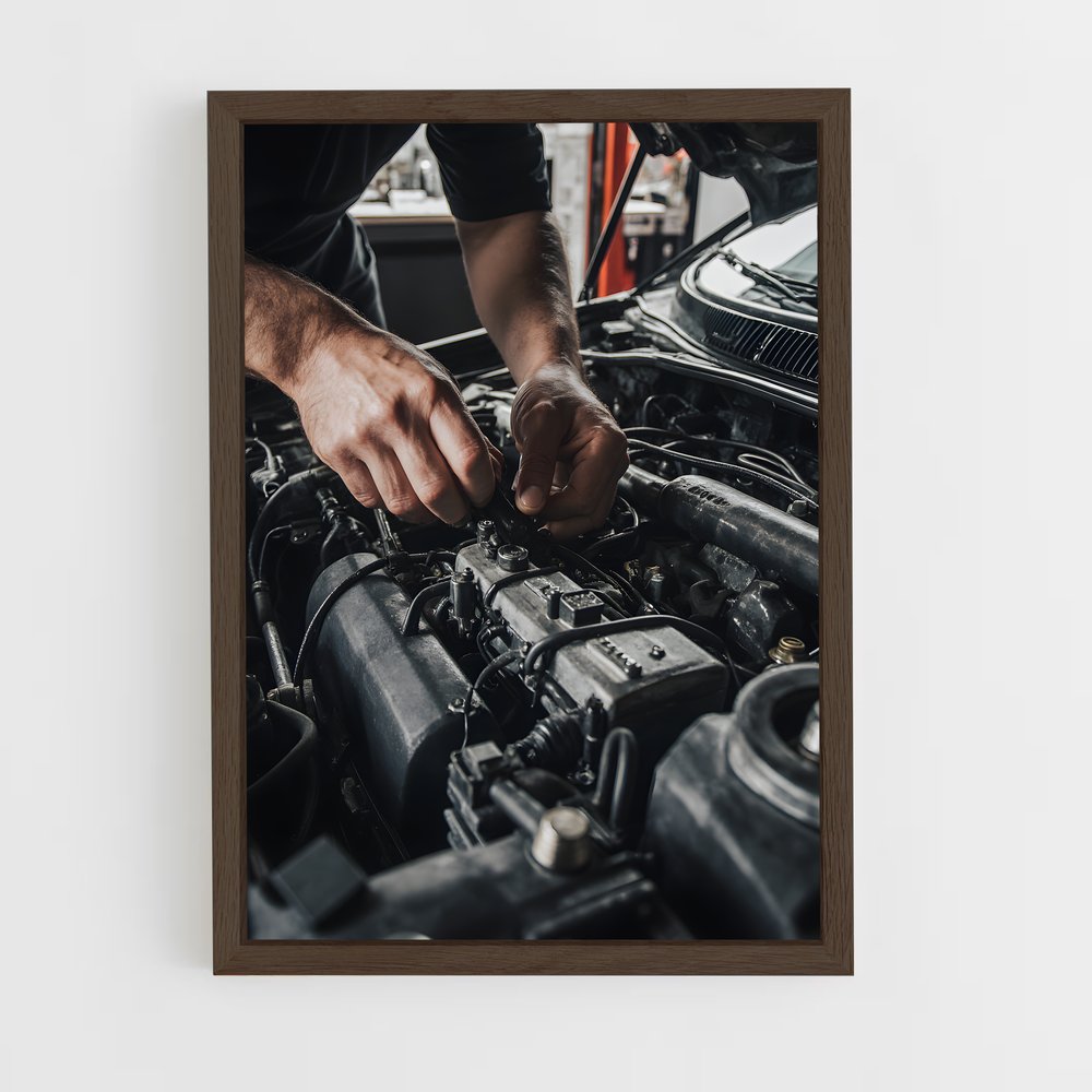 ap-mechanic-6 cadre Bois foncé
