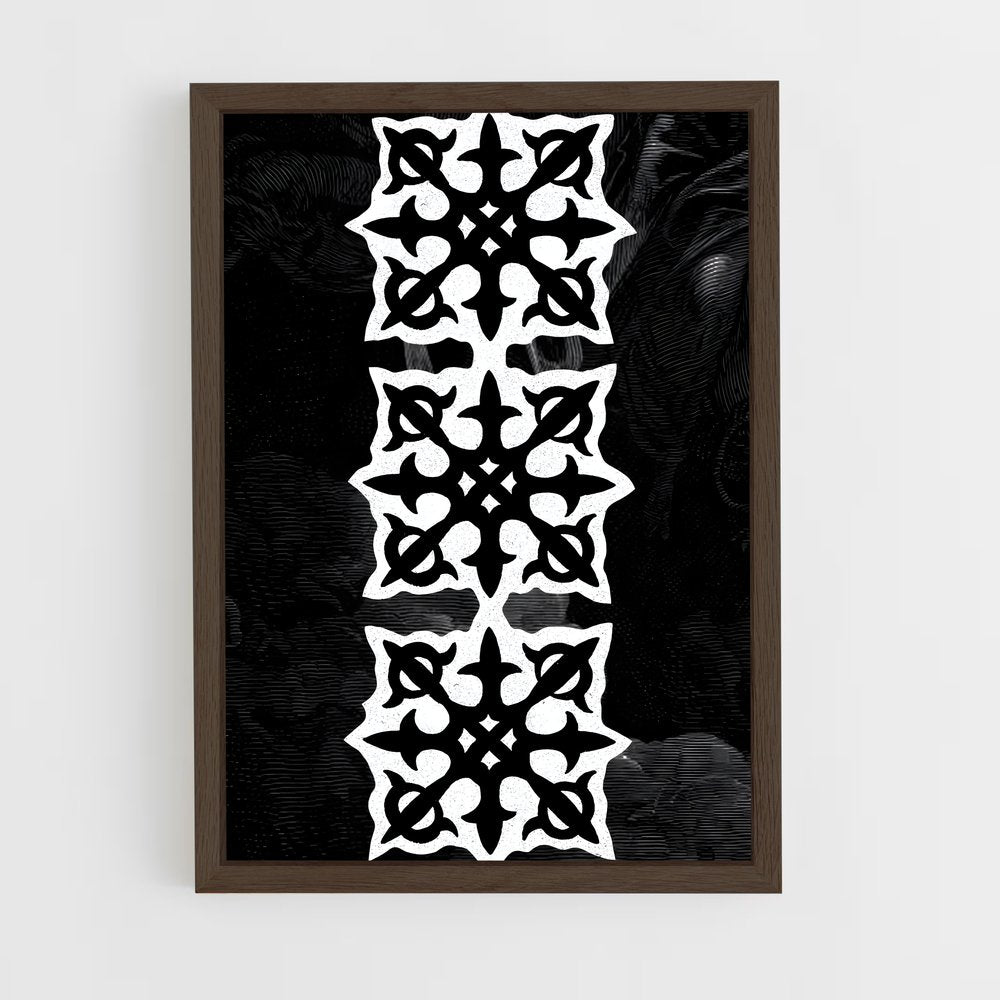 ap-medieval patterns-3 cadre Bois foncé