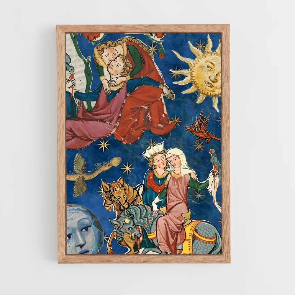 ap-medieval period-6 cadre Bois clair