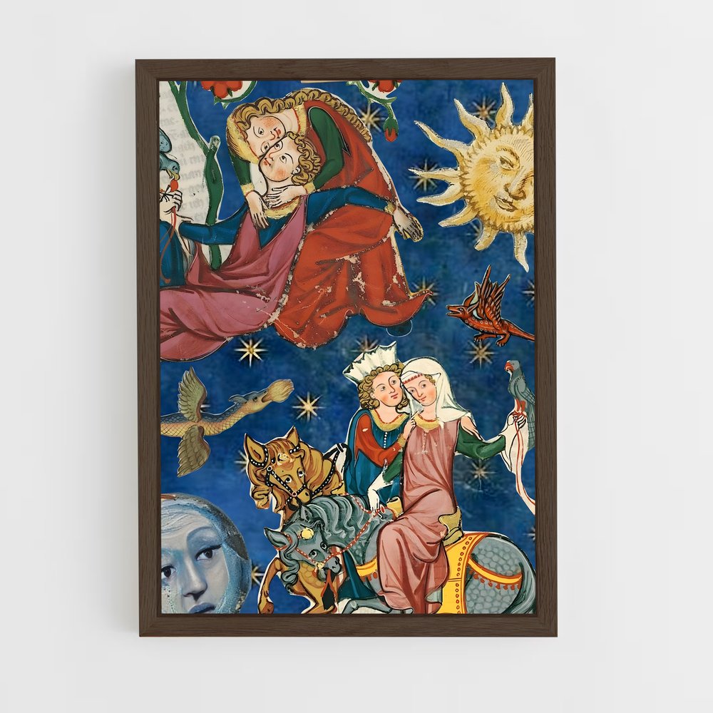 ap-medieval period-6 cadre Bois foncé