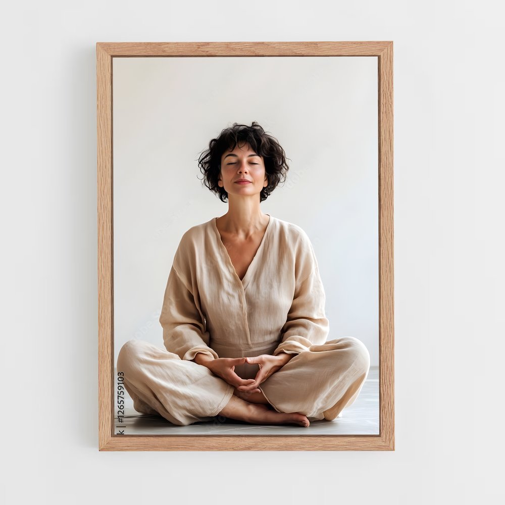 ap-meditation pose-1 cadre Bois clair