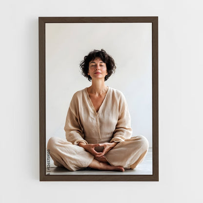 ap-meditation pose-1 cadre Bois foncé
