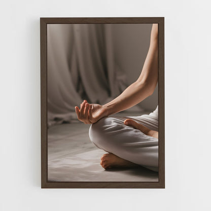 ap-meditation pose-11 cadre Bois foncé